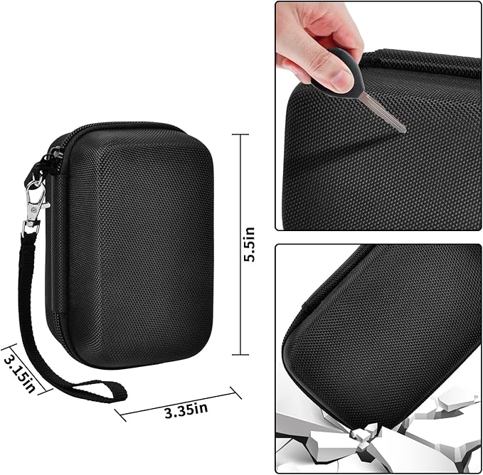 Comecase Digital Camera Carrying Case Compatible with CAMKORY/for VAHOIALD/for Canon PowerShot G7X/ for Kodak Pixpro/for Sony DSCW800 Compact Small Camera Storage Bag for Boys Girls Kids - Black