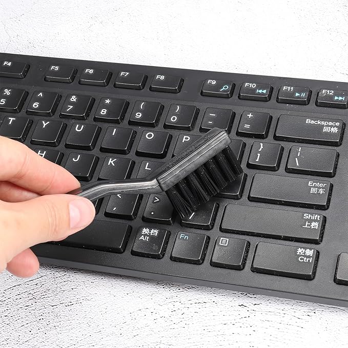 PATIKIL Anti Static ESD Brush Cleaning Keyboard Brush Nylon 10pcs for Computer Keyboard PCB Motherboards Laptop 35x180mm