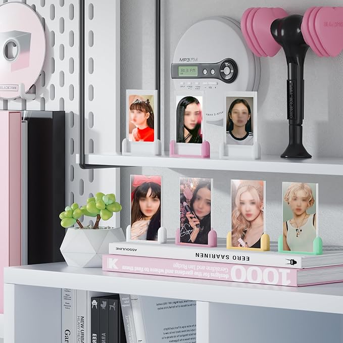 12 Pack Instax Mini Polaroid Picture Frame, 2x3 Small Photo Frames for Fujifilm Instax Mini Instant Films, Little Polaroid Photos Display Holder, Cute Wallet Size Picture Frames for Desktop(3 Colors)