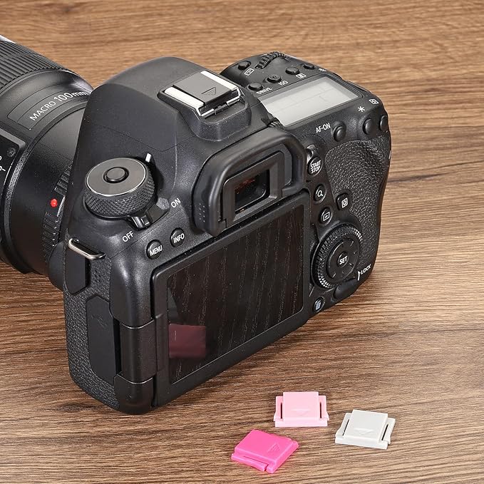 PATIKIL Universal Camera Hot Shoe Cover Cap, 6 Pack Hot Shoe Cap Hot Shoe Protector Plastic Suitable for Nikon for Fujifilm for Pentax DSLR/SLR Camera, Pink