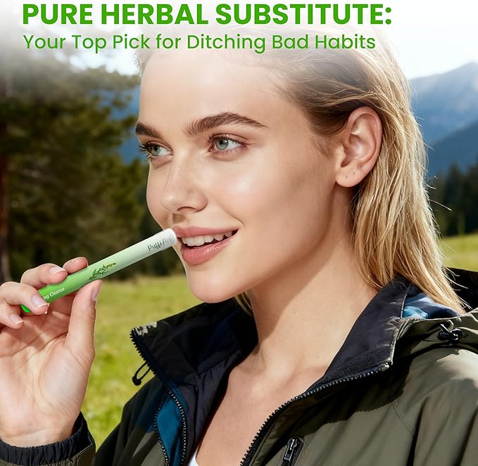 Mullein Herbal Diffuser Upgraded with Extracts of Mullein, Thyme and Mint for Cleansing Lungs, Improving Breathing and Oral Air Freshening - 600 Uses 1 Stick, 1 Pack