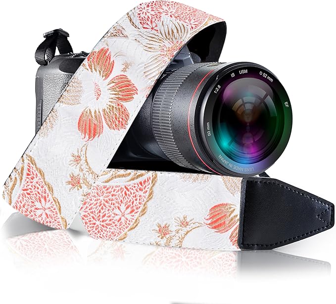 Art Tribute Camera Strap for All DSLR and Mirrorless Cameras. Add Your Name Or Initials Make It a Personalized Gift