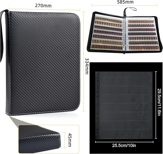YCCLDIPL 50-Pack 35mm Film Negative Storage Sleeves with Binder Box, Acid-Free Protector Pages for 135/35mm Film Negatives, Durable Archival Film Organizer Kit
