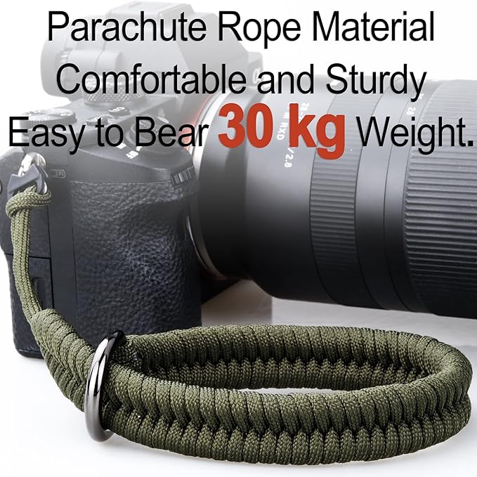 Wrist Strap for DSLR/Mirrorless Camera, Quick Release Hand Strap with Safer Connector (Green)
