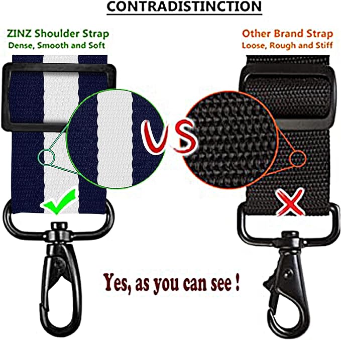 ZINZ Bag Shoulder Strap, Padded Adjustable Shoulder Strap Replacement