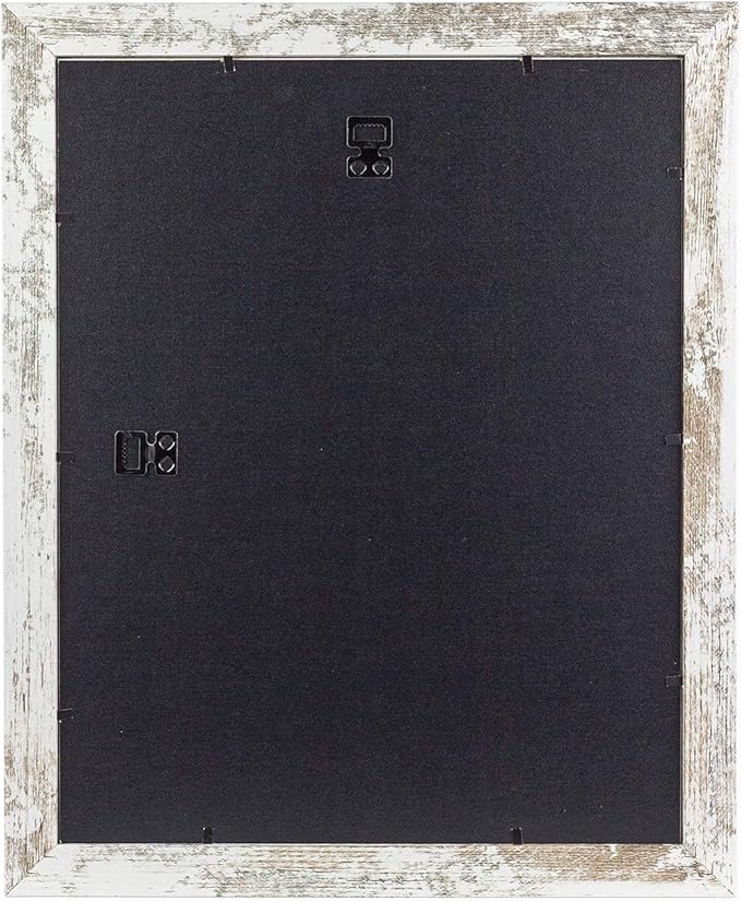 kennethan 11x14 White Picture Frame - Made to Display Pictures 8x10 with Mat or 11x14 Without Mat - Wide Molding - Wall Mounting Display for Home, Office,Gallery,Holiday with Photos, Posters