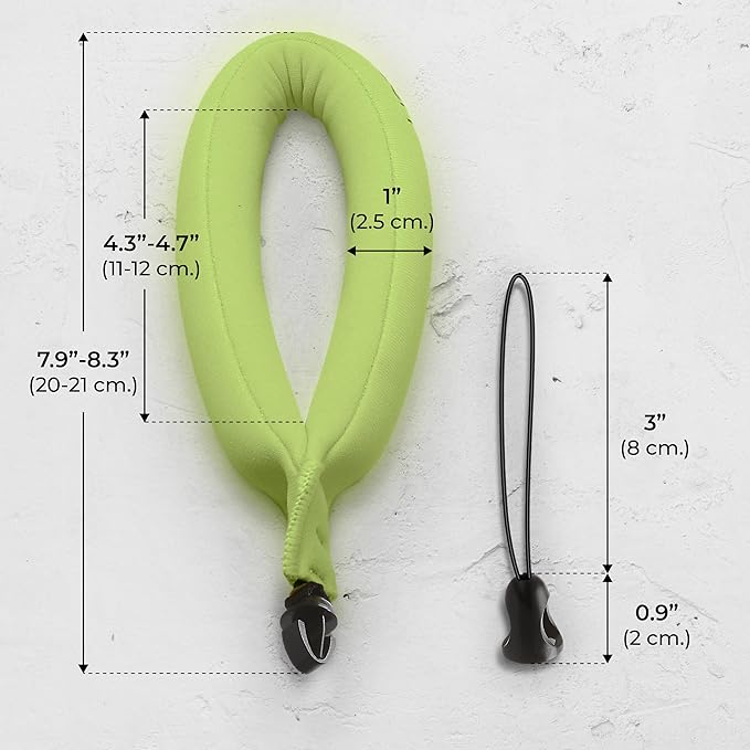 Nordic Flash Waterproof Camera Floaty (2-Pack) – Floating Strap for Action Cameras, GoPro Accessories, DJI Floating Handle, Phone Floating Strap, and Pool Floats