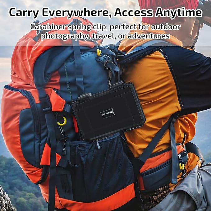 Micscrew 37 Slots Memory Card Case & 36 Transparent Card Cases & 60 Visual Sticky Notes, Water-Resistant Anti-Shock Anti-Dust SD Card Holder Storage,SD Card Case for Camera Memory Card Protector