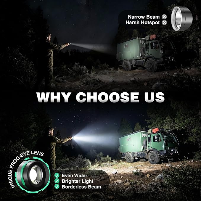 EverBrite 1000LM Small Flashlight, 5 Modes Zoomable Dual Power Flashlight, Mini Flashlights High Lumens, Rechargeable or AA Battery, Pocket Flashlight for Home, Emergency, Hiking, Camping