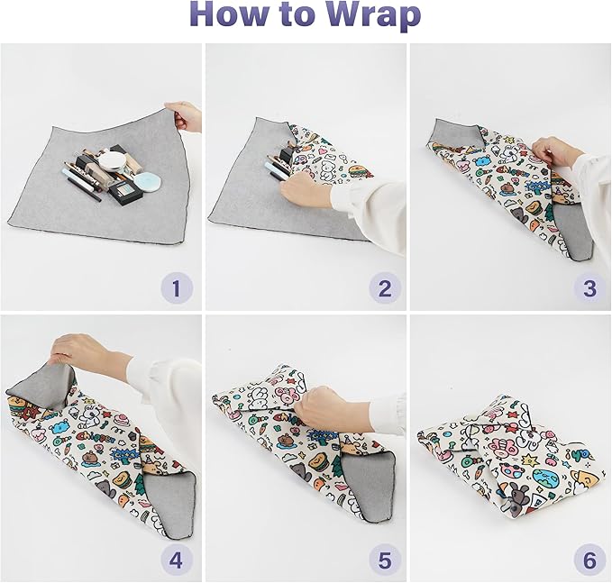 Walking Way Protective Wrap, Self-Adhesive Magic Cloth Camera Wrap, Storage Cloth, Anti-Scratch, Dustproof, Washable Lens Pouch for DSLR, Smartphones, Laptops, Cosmetic