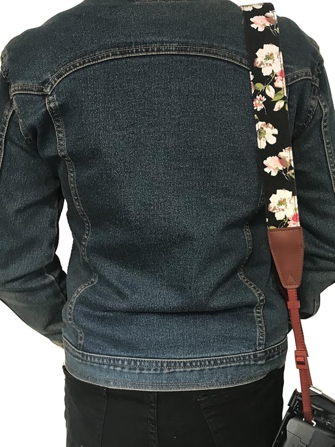 Alled Camera Strap Neck, Adjustable Vintage Floral Camera Straps Shoulder Belt for Women/Men,Camera Strap for Nikon/Canon/Sony/Olympus/Samsung/Pentax ETC DSLR/SLR