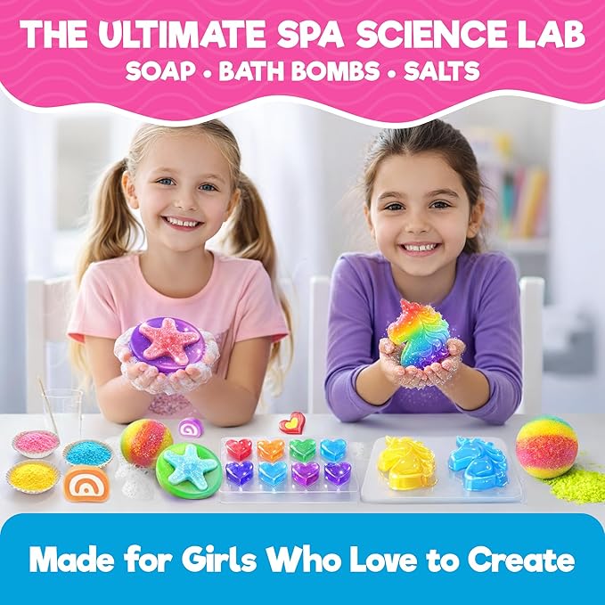 Doctor Jupiter Soap & Bath Bomb Science Lab for Kids Ages 8-9-10-11-12 | Birthday Gift Ideas for 8+ Years Old Boys & Girls | Learning & Educational Kits