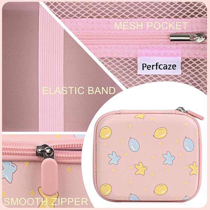 Kids Instant Print Camera Case Compatible with Dylanto/Gofunly/DUDUDRAGON/ESOXOFFORE Kids Camera, Prints Paper Water Color Pen Storage Case Birthday Gift