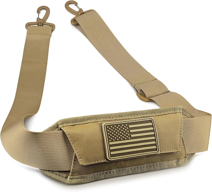 WYNEX Shoulder Strap Pad for Tactical Pouch, Universal Bag Strap with Detachable Thick Pad Single Shoulder Straps Replacement