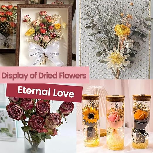 (NET 12 LBS) Silica Gel Flower Drying, Silica Gel Flower Drying Crystals, Color Indicating Flower Drying Silica, Reusable Silica Gel for Drying Flowers