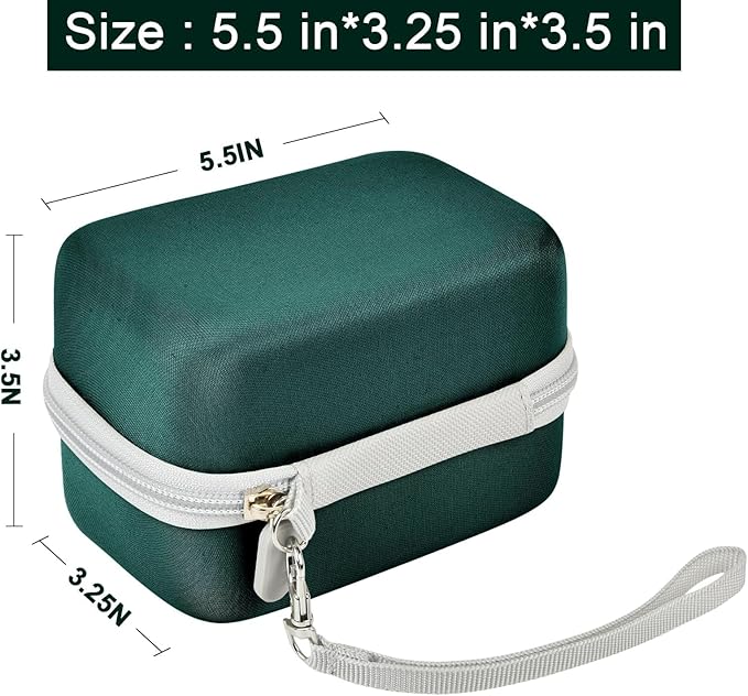 Grapsa Digital Camera Case Compatible with KODAK EKTAR H35 H35N Half Frame Film Camera, Storage Holder Organizer for Kodak Ultra F9 M35 M38 Paper Shoot kamera, 35mm Film Rolls (Box Only) - Dark Green