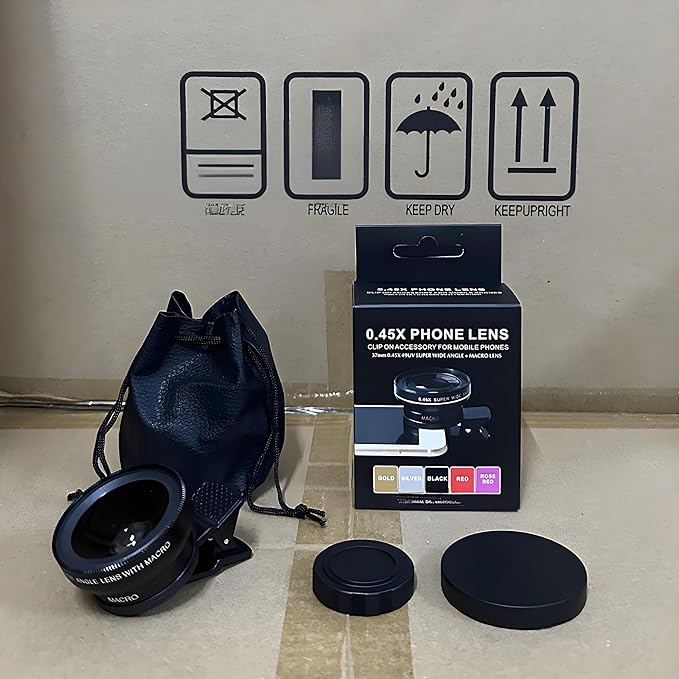 MESA'S LIVE 0.45x Ultra-Wide Angle + Macro 2-in-1 Lens Kit - 49mm UV Professional Camera Lens for Smartphones (iPhone/Android) & DSLR Cameras