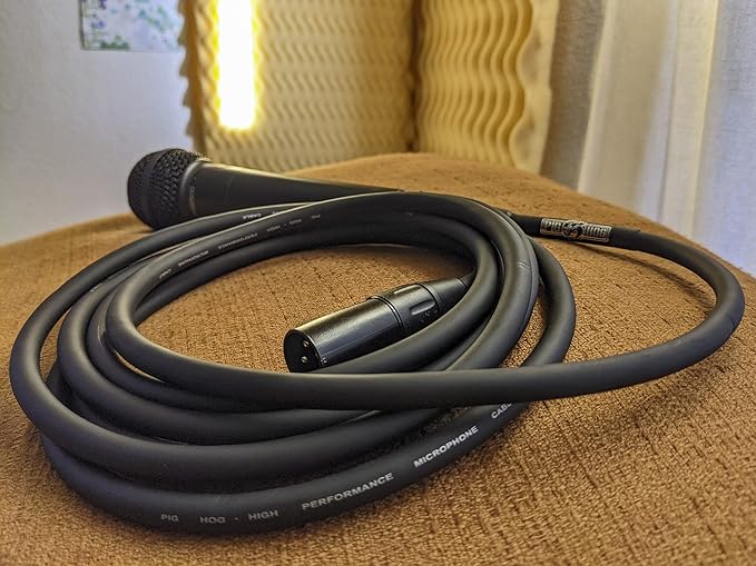 Pig Hog PHM50 High Performance 8mm XLR Microphone Cable, Black , 50 Feet