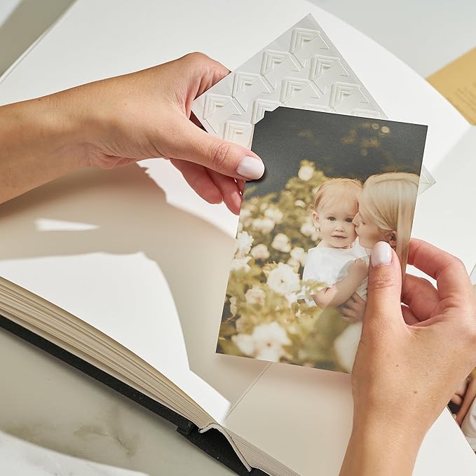 Self-Adhesive Acid Free Photo Corners for Scrapbooks | Memory Books | 240 Count | White