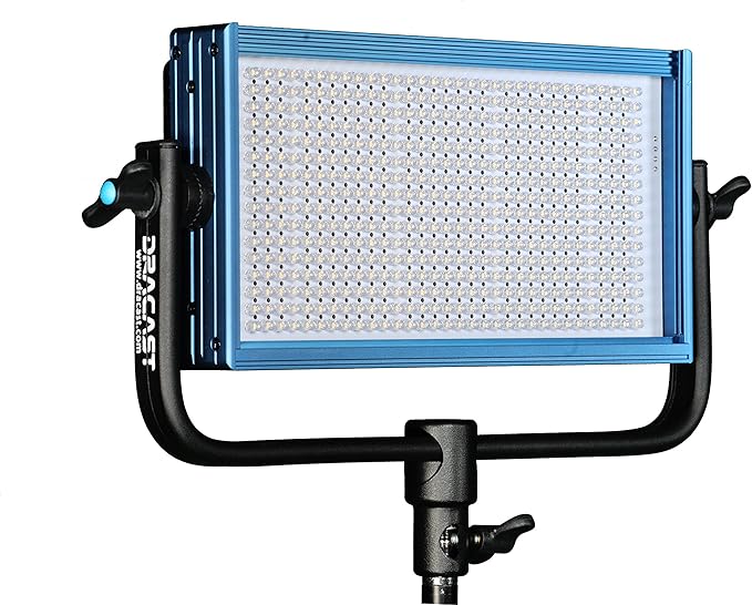 Dracast Pro Series LED500 Daylight LED 3 Light Kit with Gold Mount Battery Plates and Light Stands