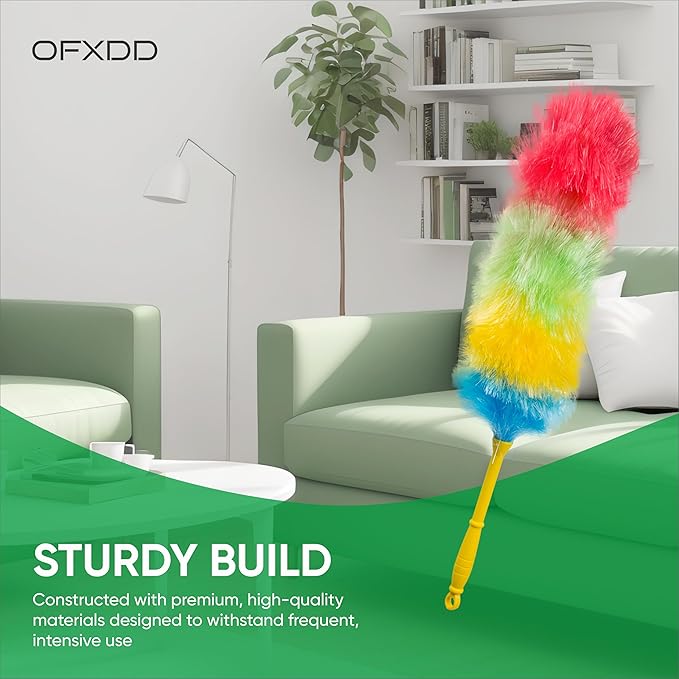 Colorful Static Hard Bristle Dusters for Cleaning - Heavy Duty Magnetic Dust Brush Furniture - Antistatic Cleaning Soft Supplies Dusting