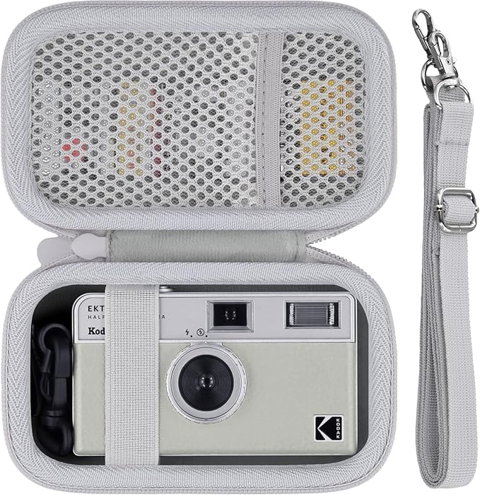 Camera Case for KODAK EKTAR H35/H35N/KODAK Snapic A1 Frame Film Camera,Carrying Case Holder for KODAK EKTAR H35/H35N/Kodak Snapic A1 Frame Film Camera and Accessories(White Case)