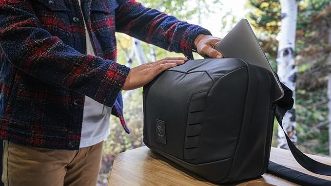 NOMATIC McKinnon Camera Messenger 13L: Versatile Camera Bag for Photographers with Quick Access, Secure Laptop Storage (Fits 14" MacBook), Comfortable Crossbody Design & External Straps for Travel