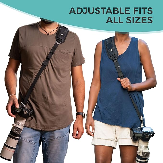 HiiGuy Camera Strap – Regular - Extra Long 32-44 Inch Camera Straps for Photographers – Heavy Duty Camera Shoulder Strap