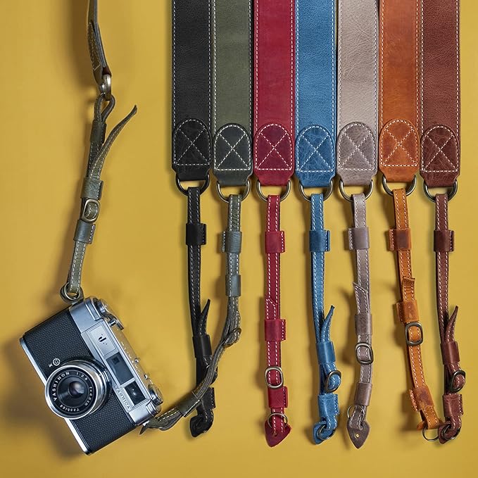 MegaGear SLR, DSLR Sierra Series Genuine Leather Camera Shoulder or Neck Strap