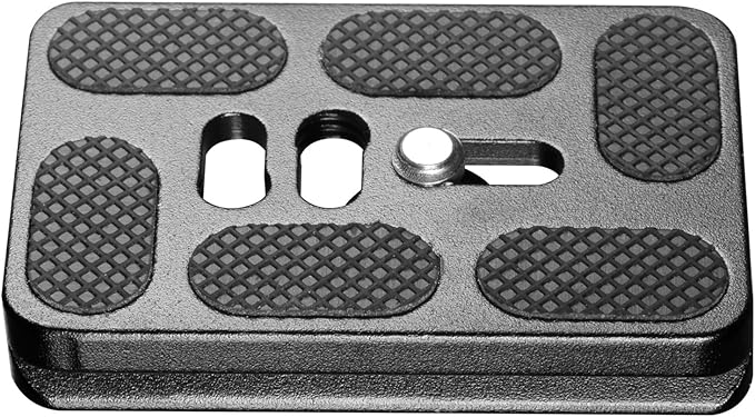 Neewer 2 Pieces Metal PU-60 60 Millimeter Universal Quick Shoe Plate with 1/4 inch Screw, for Camera Tripod Ball Head(Black)