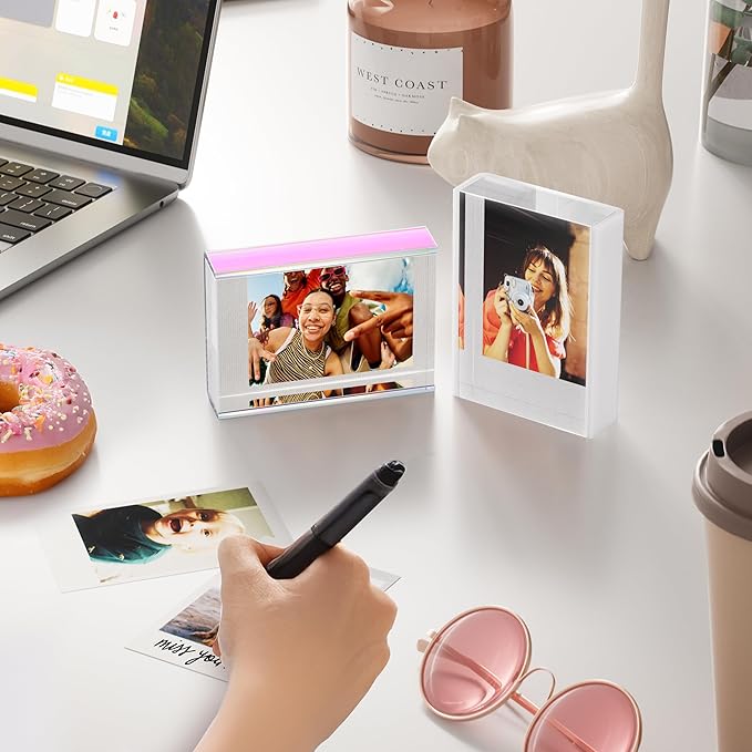 WINKINE Instax Frame, Polaroid Frame for Photos, 2x3 Small Picture Frames for Fujifilm Instax Mini Film, Mini Polaroid Photo Frames, Small Picture Display for Valentine Day Gift for Her Him