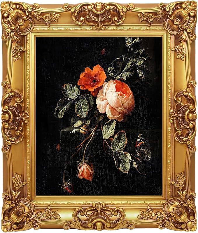16x20 Vintage Picture Frames,16 by 20 Gold Antique Frame,Ornate baroque Picture Frames for Gallery Wall, Photo Display, Wall Hanging