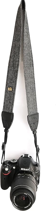 Alled Camera Neck Shoulder Belt Strap,Camera Straps for Women/Men for All DSLR/Nikon/Canon/Sony/Olympus/Samsung (Soft Black+Hand Grip Strap)
