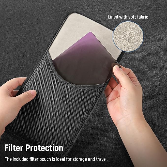 NEEWER ND0.3 (1 Stop) Square ND Filter, 4"x5.65" Dual Sided 30 Multi Nano Coated Cinema Neutral Density Filter for NEEWER Matte Box Compatible with Tilta Compatible with SmallRig