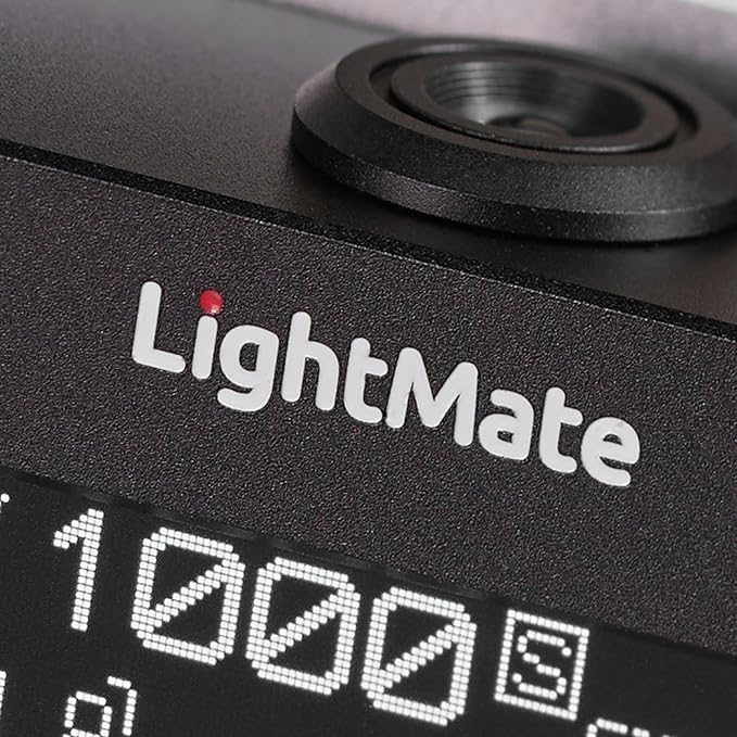 LightMate Lite 2R Light Meter, 30°FOV High Precision Ambient Light Digital Exposure Meter, 0.96in Large OLED Screen, Ultra-Compact 1.24oz, Rechargeable 20H Battery Life, for Film Leica Cameras, Black