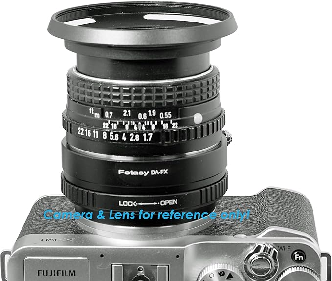 Fotasy 46mm Slim Low Profile Designed Metal Curved Metal Screw-in Lens Hood Shade for Leica Leitz Voigtlander Canon Fuji Nikon Olympus Panasonic Pentax Sony, 46 mm Hood (LP46)