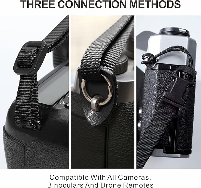 Padwa Lifestyle Colorful Crochet Camera Strap - 2" Full Grain Leather Ends Camera Straps for Photographers, Vintage Embroidered Cotton Soft Suede Fabric Padded Strap Quick Release fits All Cameras