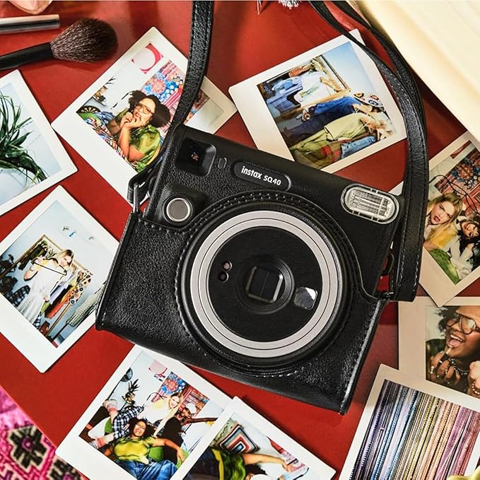 Fujifilm Instax Square SQ40 Instant Camera Black + 20 Instax Film Prints + More