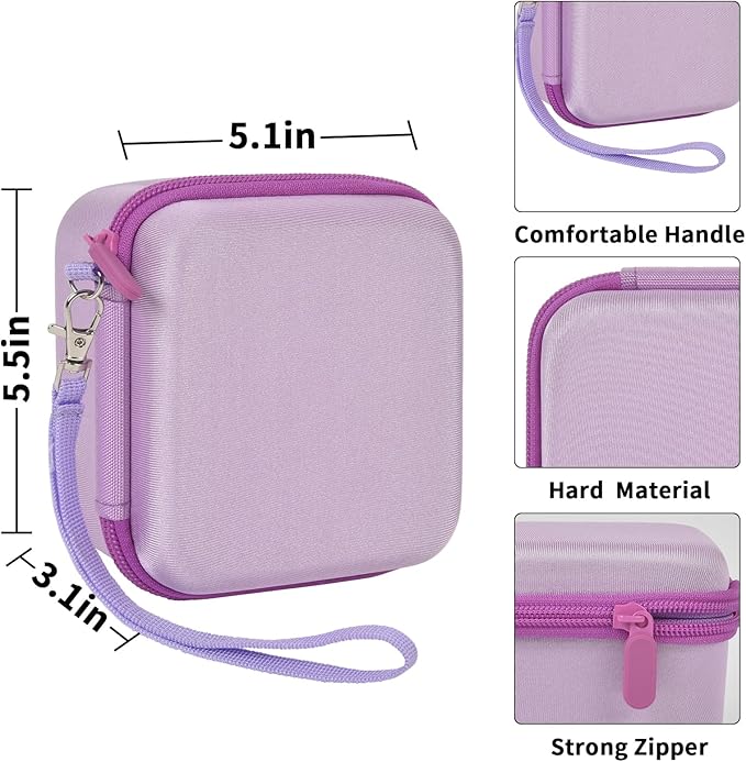 Kids Instant Print Camera Case Compatible with ESOXOFFORE for Dylanto for DUDUDRAGON for GKTZ for ETIKEZ for Dafotil for Careenoah for Aasonida Digital Video Prints Paper Bag (Box Only) Purple