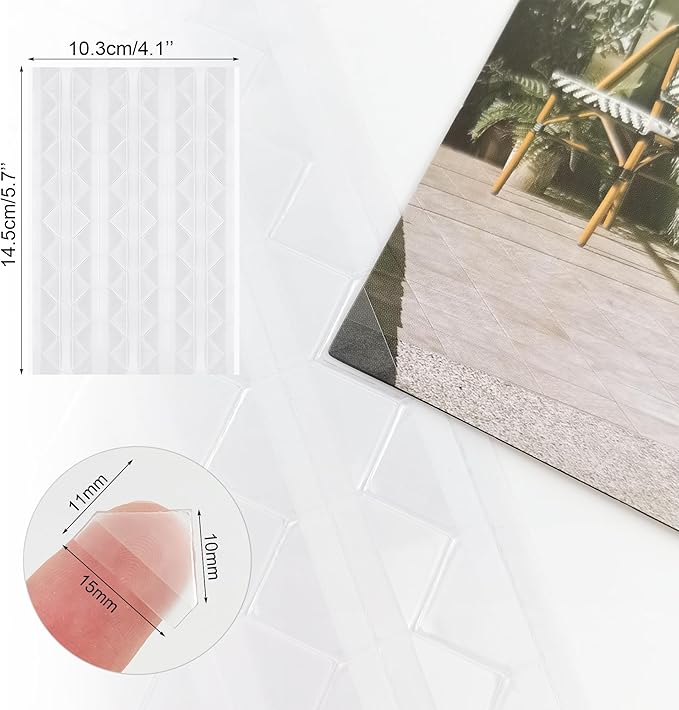 1020 PCS Self Adhesive Photo Corners, 10 Sheets Picture Edge Stickers Mounting Corners Sticky Photo Holders for Wedding Family Album Scrapbook Journal (Clear)