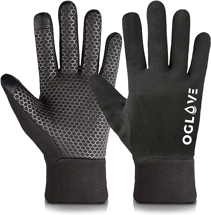 OGLOVE Waterproof Thermal Sports Gloves, Touchscreen Sensitive Field Gloves for Football, Soccer, Rugby, Mountain Biking, Cycling, Fishing and More