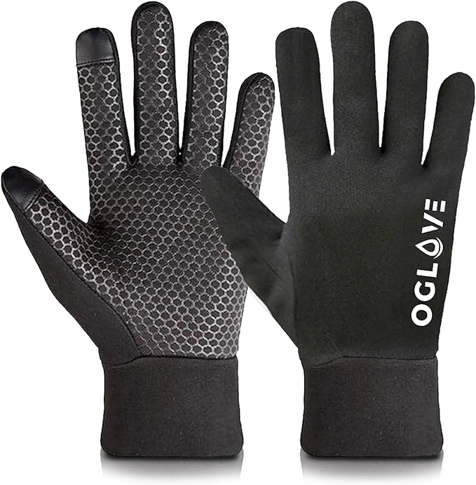 OGLOVE Waterproof Thermal Sports Gloves, Touchscreen Sensitive Field Gloves for Football, Soccer, Rugby, Mountain Biking, Cycling, Fishing and More