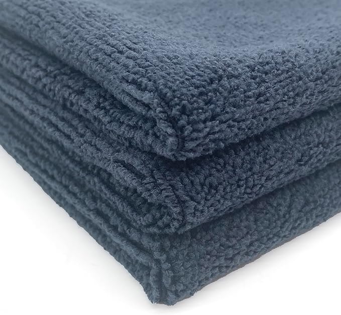 GrooveWasher Microfiber Cleaning Cloth for Vinyl Records - 12" x 12" (Pack of 3) - Premium Quality, Extra Soft, Pre-Washed, Absorbent for Use with Record Cleaning Solution and Removing Dust