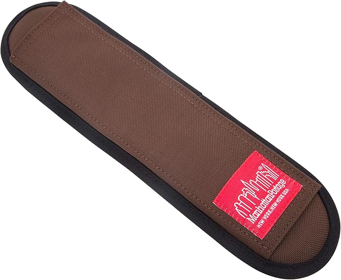 Manhattan Portage Shoulder Pad Hook & Loop Strap with Thick Padding Adjustable 2.5 Inches Wide 1000D Cordura Comfort (Dark Brown)