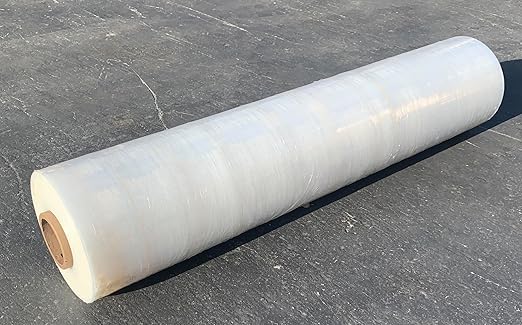 Extra Wide 60 Inch Stretch Wrap | Made in USA | Size: 80 Gauge - 60" x 5000 ft Roll | Cast Film | Industrial Strength - Stretches up to 250% - Sandbaggy (60 inch Wide, 1, Count)