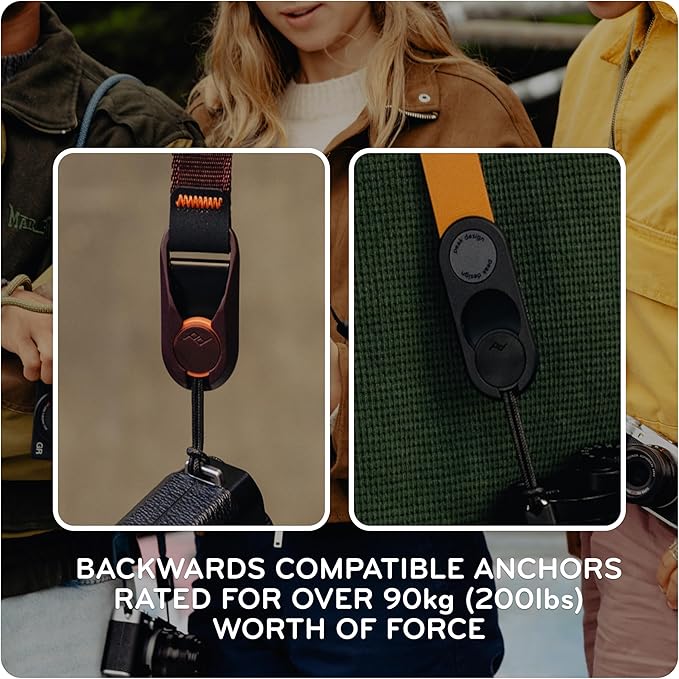 Peak Design Cuff Leather Camera Wrist Strap – Quick Release, 100 lb Capacity, for DSLR, Compact & Point-and-Shoot Cameras