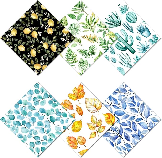 CREATCABIN 6 Pcs Thickened Glasses Cleaning Cloth Leaf Microfiber Cleaning Cloth Multi-Colored Eyeglass Cleaning Cloths Soft Wipes Washable for Reusable Eyeglass Cell Phone Screens Gift 6 x 6 Inch
