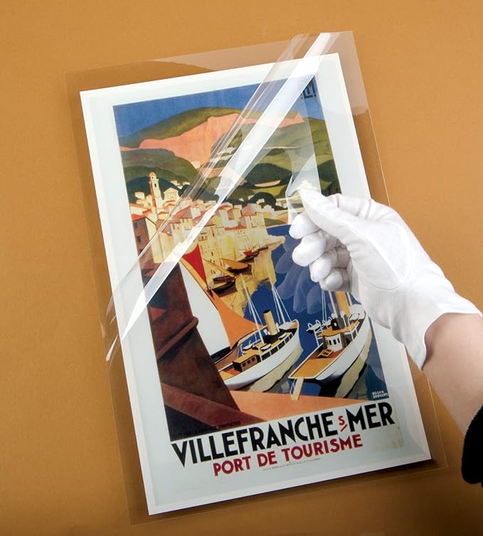 Gaylord Archival 3 mil Archival Polyester L-Sleeves for Photos & Documents (10-Pack) - 11 x 14"