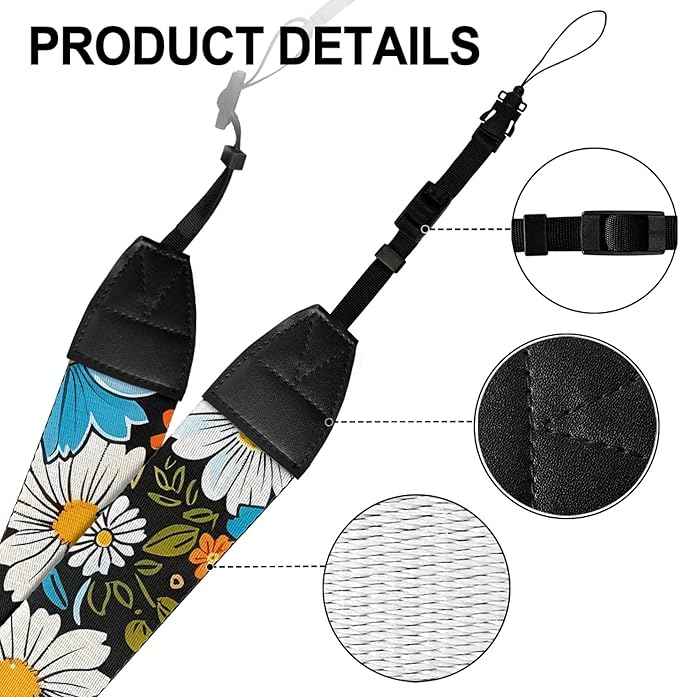 GLENLCWE Camera Strap, Camera Strap for Photographers Neck Strap Replacement Fit Most Cameras