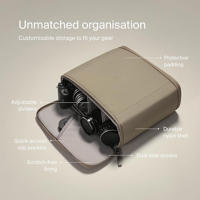 Urth Norite Camera Insert Bag – for DSLR Camera and Lens, Weatherproof + Recycled